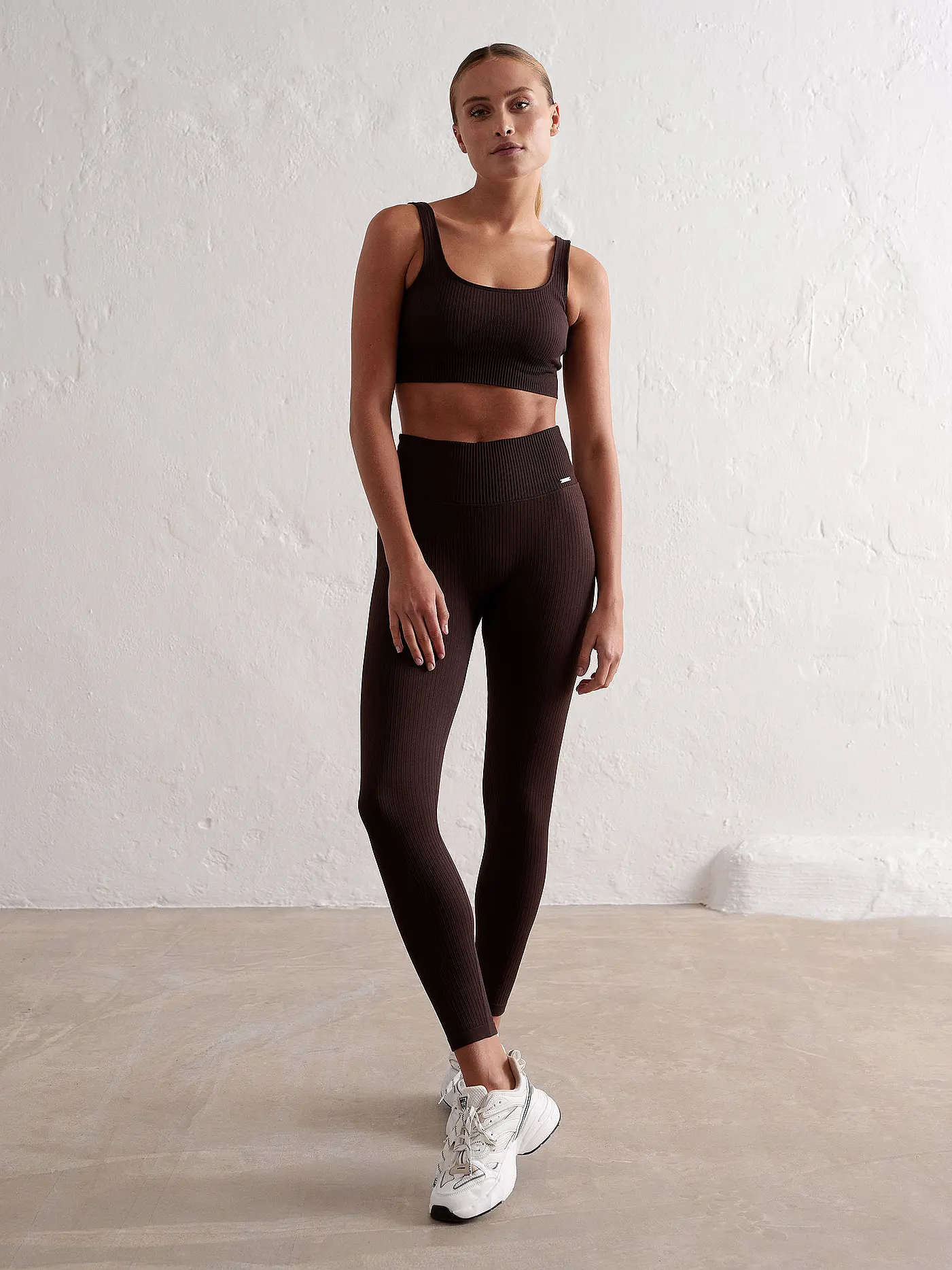 AIM'N | Damen Tight Ripped Seamless | braun